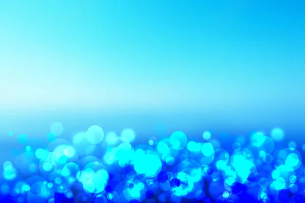抽象的な青 unterwater 泡からボケ円を軽量化. — ストック写真