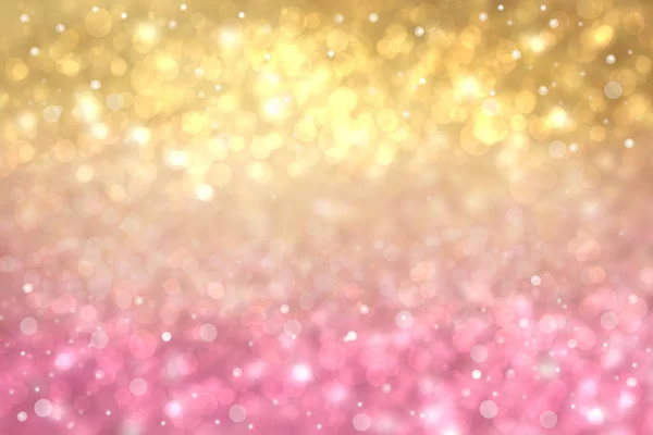 Abstrakte Licht goldenen Verlauf rosa festlichen Bokeh Hintergrund Witz — Stockfoto