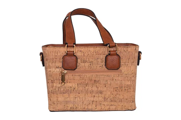 Handtas geïsoleerd. Modieuze bruine vrouwelijke luxe vrouwen Bag ma — Stockfoto