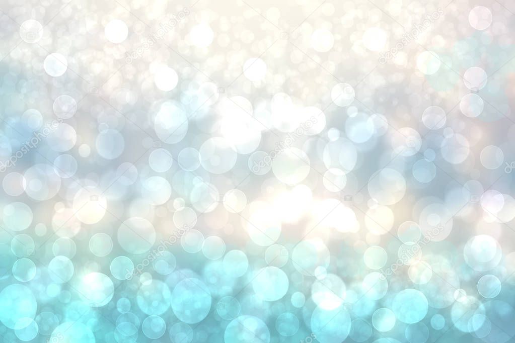 Abstract gradient blue light turquoise shiny blurred background 