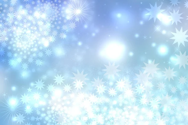 Astratto offuscata festosa luce blu inverno Natale o Felice Ne — Foto Stock
