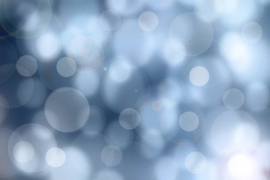 Soyut bulanık taze bahar ışığı hassas pastel mavi bokeh arkaplan dokusu parlak dairesel yumuşak renkli ışıklar. Kart konsepti. Güzel arkaplan illüstrasyonu.