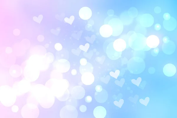 Abstracte feestelijke vervaging helder blauw roze pastel achtergrond met WH — Stockfoto