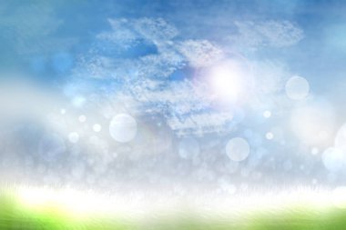 Soyut parlak bahar ya da yaz manzara doku doğal 