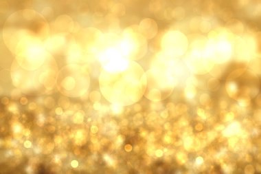 Noel kartı şablonu. Soyut açık renk altın sarısı, beyaz kış yılbaşı ya da bulanık ışık ve yıldızlı yeni yıl arkaplanı. Güzel arkaplan.