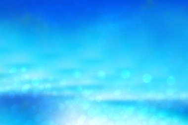 Soyut okyanus arkaplanı. Parlak dalgaları ve açık mavi bulutlu gökyüzü olan soyut mavi turkuaz tropikal okyanus. Yaz tatilleri ve seyahat reklamları için güzel bir zemin..