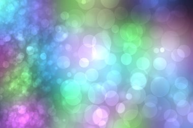 Gökkuşağı arka planı. Soyut, taze, hassas pastel renkli, renkli, fantezi gökkuşağı arkaplan dokusu ve çözünmüş bokeh ışıkları. Güzel ışık dokusu.