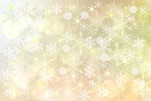 圣诞卡模板 摘要节日灯火通明 金黄色 冬季圣诞或新年背景 灯火通明 星星光灿烂 美丽的背景 — 图库照片