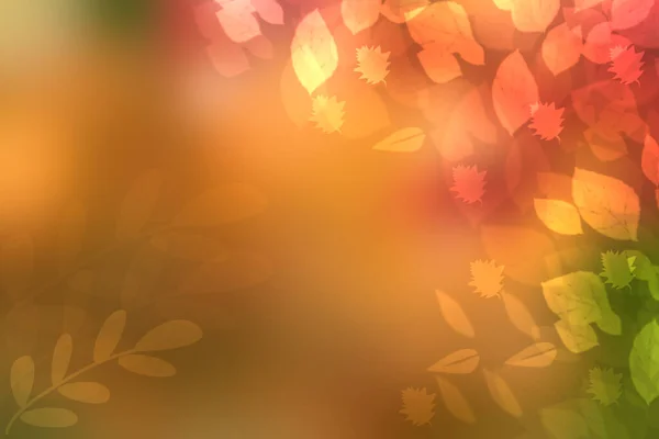 Abstraktní Podzim Gradient Zlatá Oranžová Jasně Zelená Podzimních Barev Pozadí — Stock fotografie