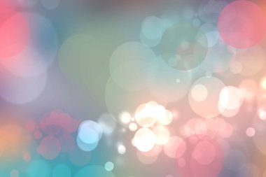 Soyut bulanık taze bahar ışığı hassas pastel sarı, turuncu yeşil bokeh arkaplan dokusu parlak dairesel yumuşak renk ışıklarıyla. Güzel arkaplan illüstrasyonu.