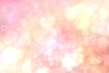 Merhaba bahar arkaplanı. Soyut, bulanık, parlak yaz ışığı narin, parlak, pembe renk çiçekli arka plan dokusu. Kart konsepti. Güzel arkaplan illüstrasyonu.