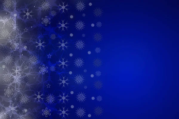 Abstract Blurred Festive Light Blue Winter Christmas Happy New Year — Stock Photo, Image