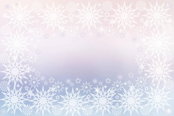 Plantilla Tarjeta Navidad Resumen Festivo Natural Azul Claro Rosa Invierno — Foto de Stock