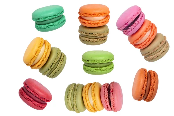 Gebäck Desserts Und Süßigkeiten Collage Set Aus Verschiedenen Bunten Original — Stockfoto