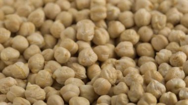 Dönen çiğ nohut fasulye, vegan sağlıklı beslenme. 