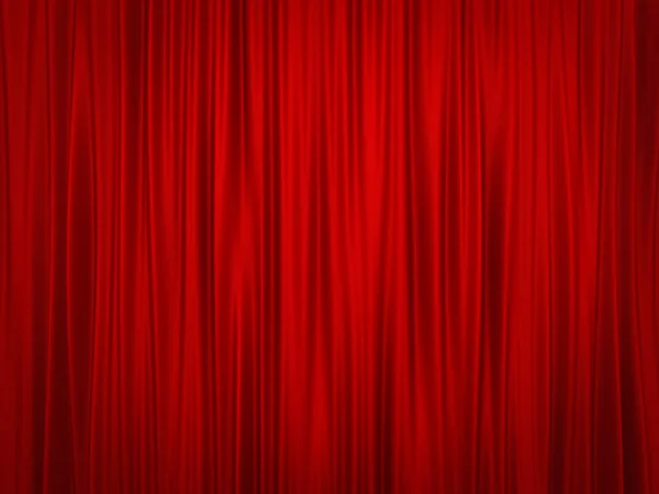 Red Curtain Rendering — Stock Photo, Image