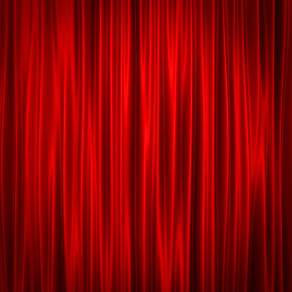 Red Curtain Background Shadow Rendering — Stock Photo, Image