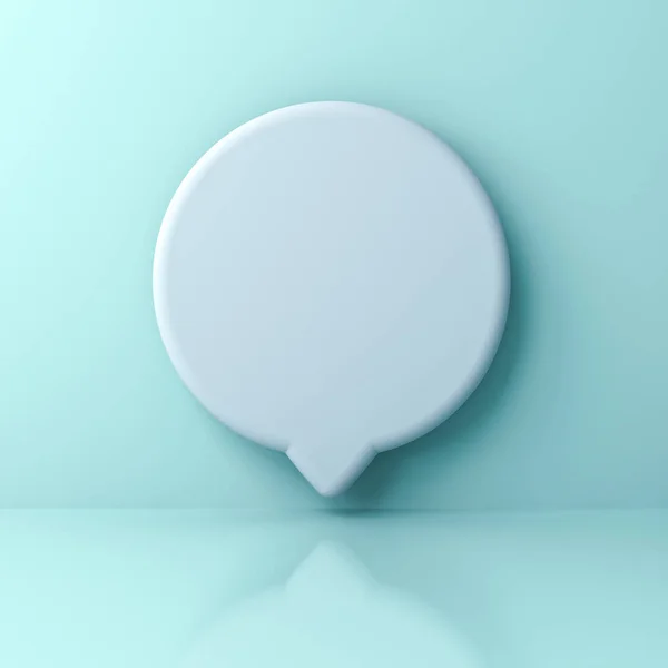 Blank White Social Media Notification Speech Bubble Sign Pin Isolated — Stock Photo, Image