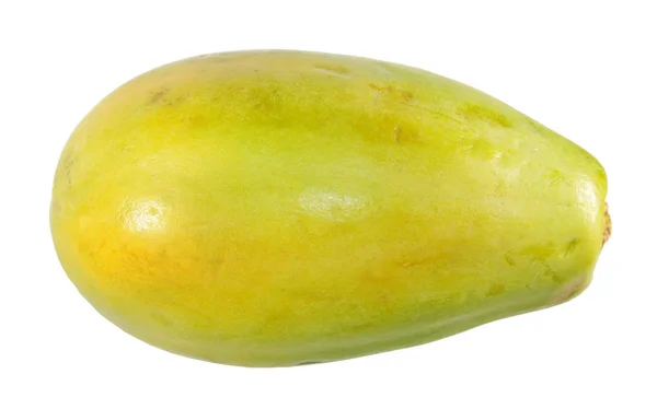 Maturo Giallo Papaya Frutta Isolato Sfondo Bianco — Foto Stock