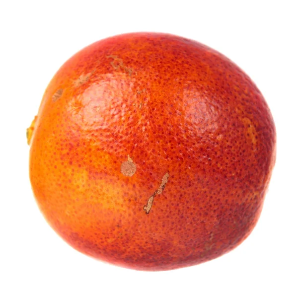 Ώριμα Πορτοκάλια Σαγκουίνια Απομονώνονται Λευκό Φόντο — Φωτογραφία Αρχείου