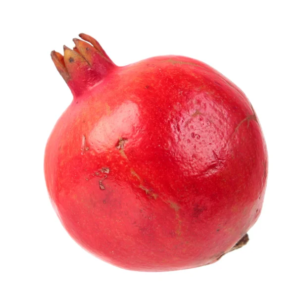 Mogna Röda Granatäpple Frukt Isolerad Vit Bakgrund — Stockfoto
