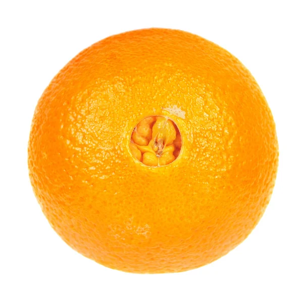 Mogen Orange Isolerad Vit Bakgrund — Stockfoto