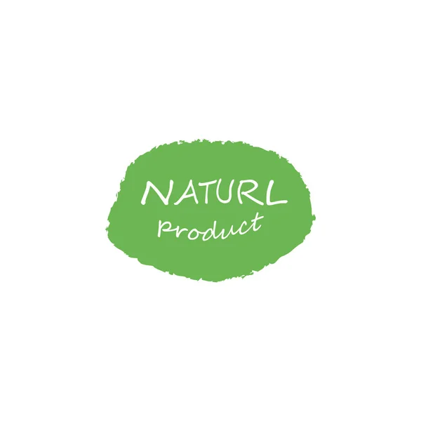 Etiketten für die natürliche Produktion. — Stockvektor