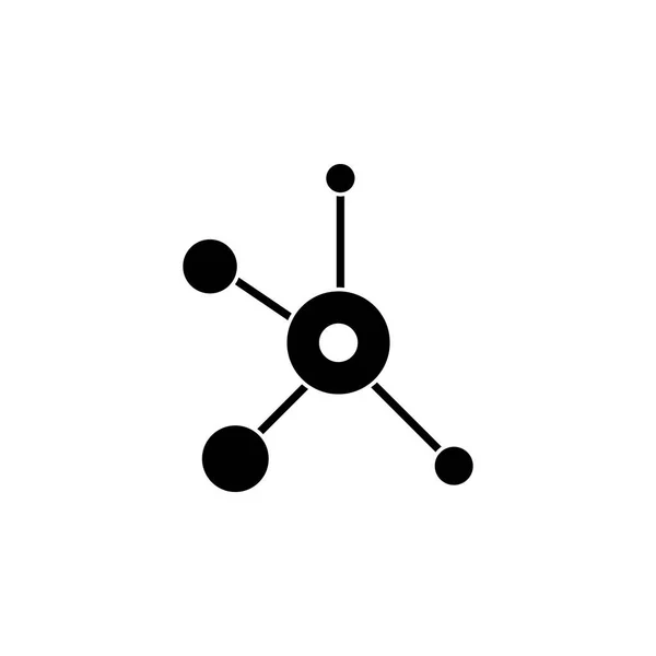 Иконка Молекулы Значок Вектора Молекулярная Биоикона — стоковый вектор