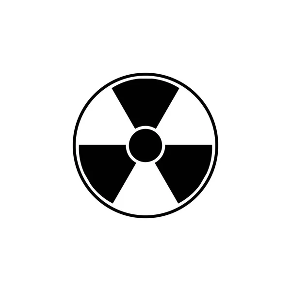 Symbol Radiace Ikona Vektoru Nebezpečí — Stockový vektor
