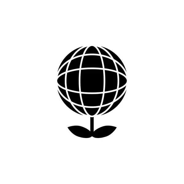 Símbolo Conceito Eco Planet Ilustração Vetorial Ícone Vetorial —  Vetores de Stock