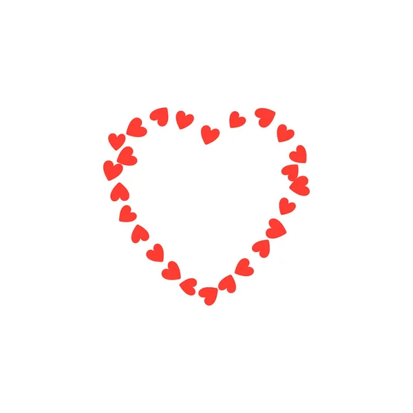 在白色背景上查出的心脏爱图标 五颜六色的 Eps 矢量图标 — 图库矢量图片