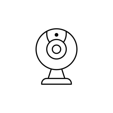 Video web cam - sohbet kamera simgesi, vektör webcam izole, web cam simgesi, Web cam vektör