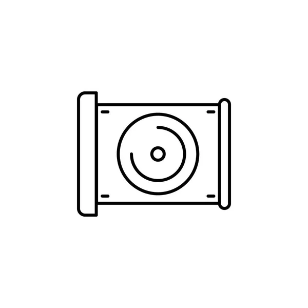 Vector Ordenador Hdd Icono Sobre Fondo Beige Claro Transparencia Negro — Archivo Imágenes Vectoriales