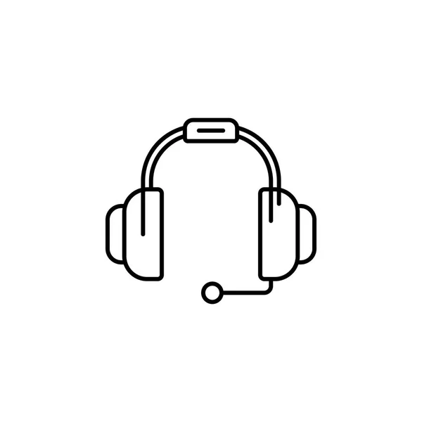 Значок Навушника Вектор Піктограми Навушників Модному Пласкому Стилі Ізольовано Білому — стоковий вектор