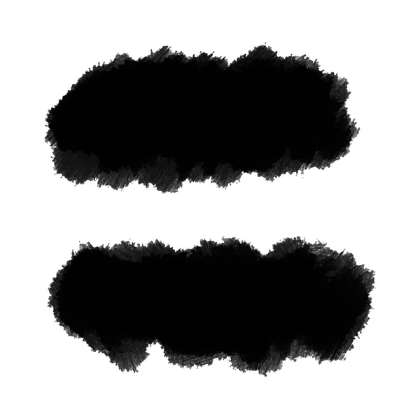 Fond Vectoriel Noir Pour Peinture Texte Trait Pinceau Encre Pinceau — Image vectorielle