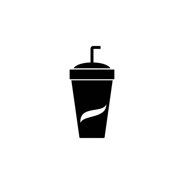 Icono de vector de soda. Emblema aislado sobre fondo blanco. Moderno estilo de icono simple para diseño gráfico y web, logotipo . — Archivo Imágenes Vectoriales