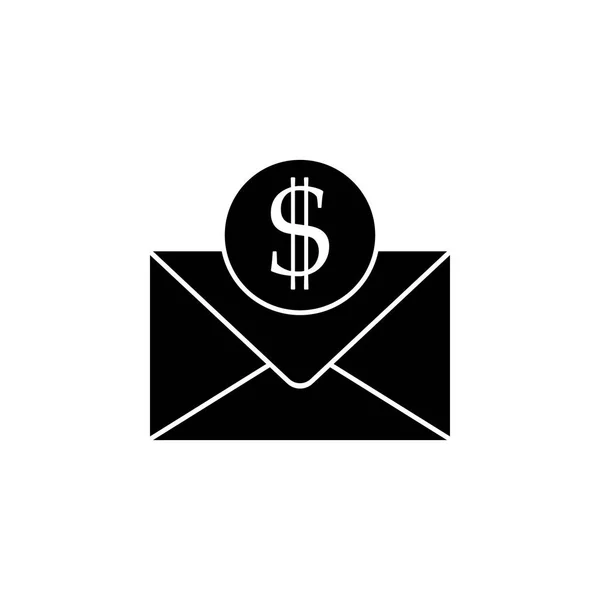 Envelope With Money Vector Icon. Vector icon — Stock Vector