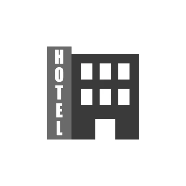 Building Hotel Icon Vector Graphic Download Template Moderno Hotel Construção — Vetor de Stock