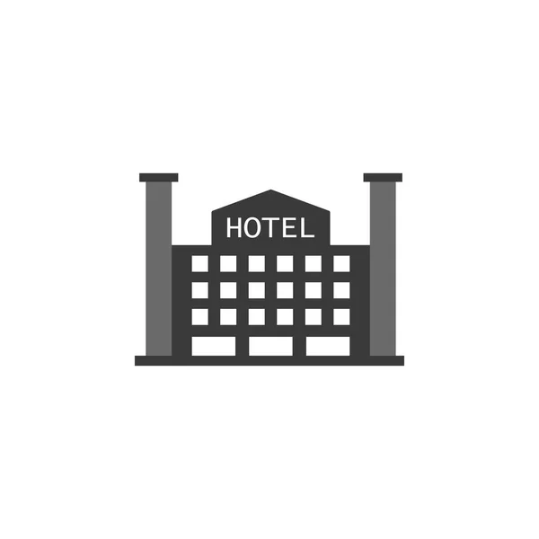 Building Hotel Icon Vector Graphic Download Template Moderno Hotel Construção —  Vetores de Stock