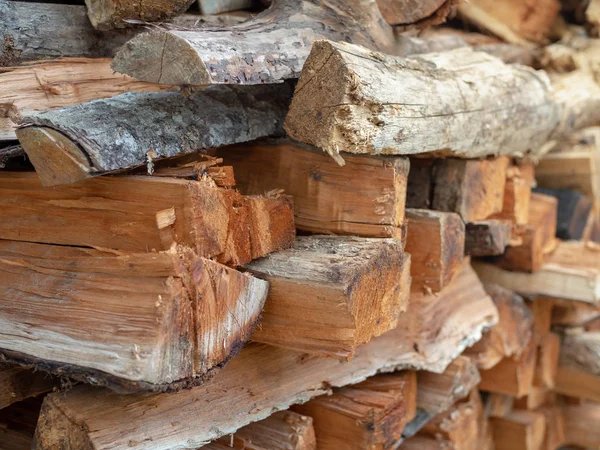 Stacks Firewood Pile Firewood Winter — Stock Photo, Image