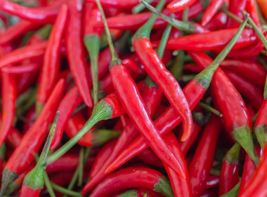 Red Chilli Background Fresh Organic Herb Ingredient for Sale in Market clipart