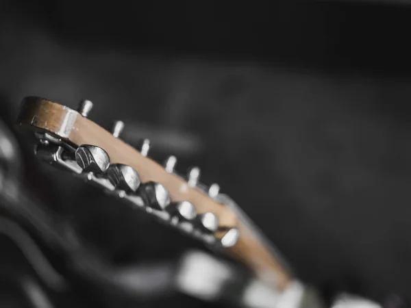 Guitarra Elétrica Equipamentos Concerto Nos Bastidores — Fotografia de Stock