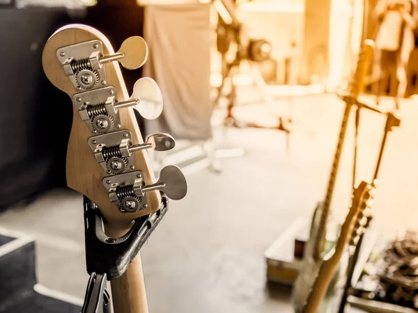 Bangkok Tailândia Junho 2018 Guitarra Elétrica Equipamento Concerto Nos Bastidores — Fotografia de Stock