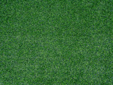 Yapay yeşil çim zemin doku arka plan üstten görünüm