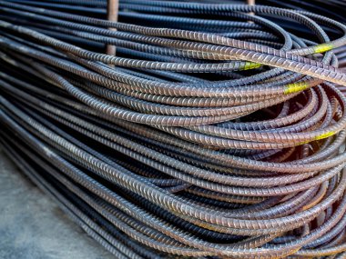 Betonarme için çelik inşaat demiri. Deforme çelik bar İnşaat Sanayi için.