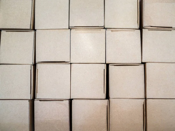 Pila de cajas de cartón paquete de fondo — Foto de Stock