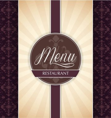 Restoran menü tasarım şablonu - vektör cafe kartı