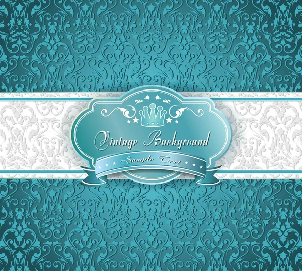 Elegant vintage card. Design background with ornate vintage pattern. Vector illustration Stock Illustration