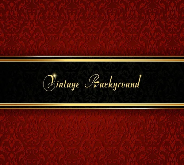 Elegante Vintage kaart. Ontwerp achtergrond met sierlijke Vintage patroon. Vector illustratie — Stockvector