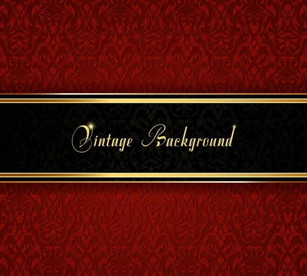 Elegante Vintage-Karte. Design Hintergrund mit aufwendigen Vintage-Muster. Vektorillustration — Stockvektor